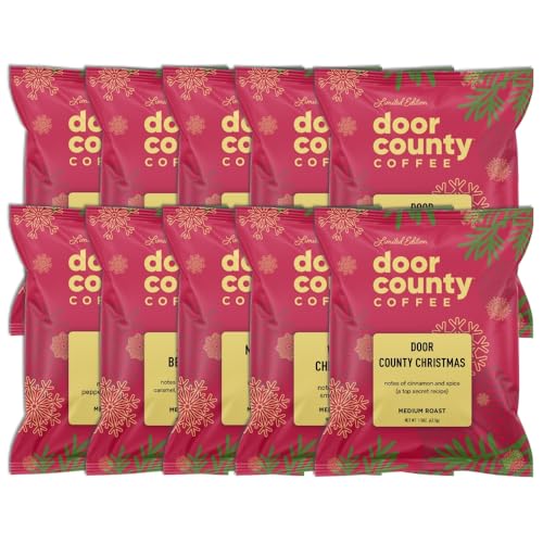 10 Bag Gourmet Holiday Coffee Sampler with Seasonal Flavors