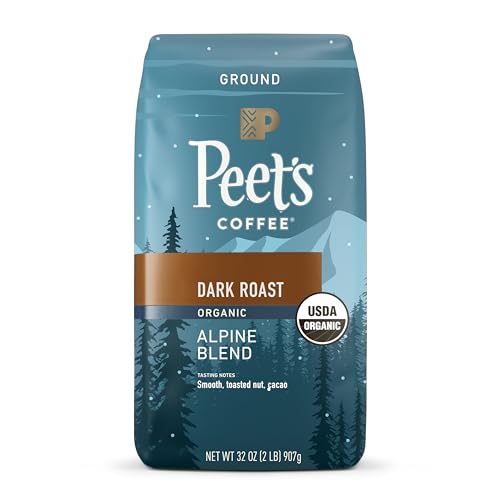 Peet's Organic Alpine Blend Dark Roast Ground Coffee Gift