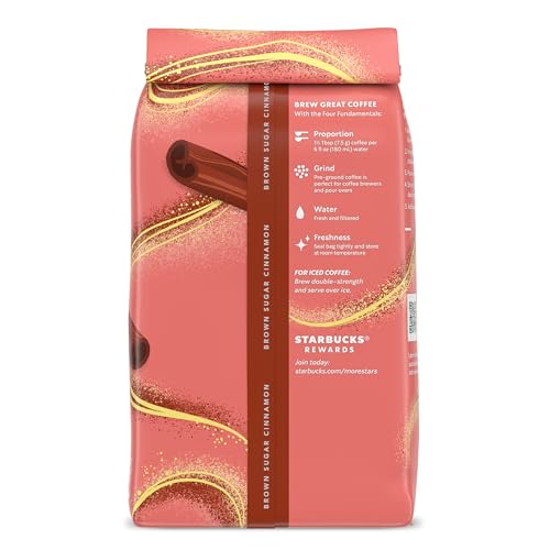 Starbucks Ground Coffee, Brown Sugar Cinnamon Flavor, 100% Arabica