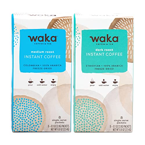 Waka Instant Coffee 2-Box Combo Arabica Beans