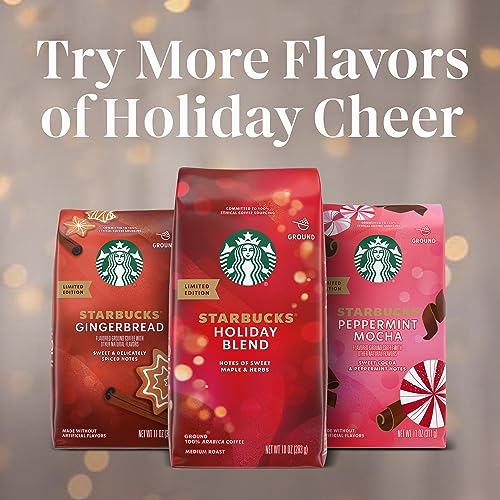 Starbucks Holiday Blend Medium Roast Ground Coffee Bag