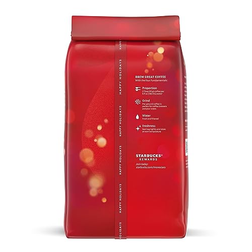 Starbucks Holiday Blend Medium Roast Ground Coffee Bag
