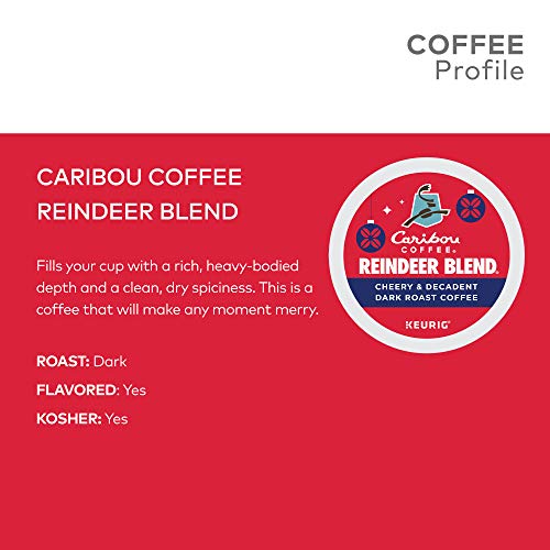 Caribou Coffee Reindeer Blend K-Cup Pods, 88 Count