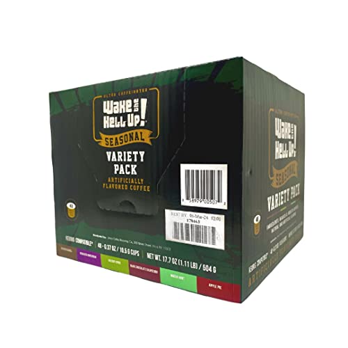 Holiday Flavored Ultra-Caffeinated Coffee Pods Variety Pack