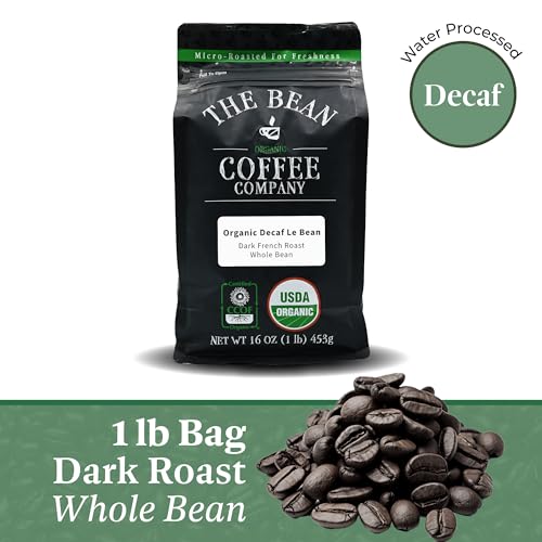 Organic Water Processed DECAF Dark French Whole Bean