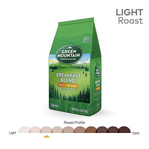 Green Mountain Breakfast Blend Decaf Whole Bean Coffee