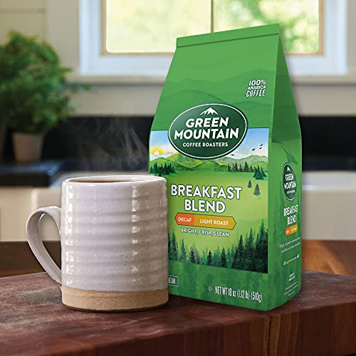 Green Mountain Breakfast Blend Decaf Whole Bean Coffee
