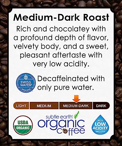 Subtle Earth Swiss Water Decaf Whole Bean Coffee