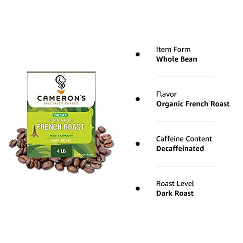 Organic Decaf French Roast, 4lb Whole Bean Coffee