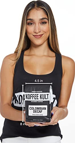 Koffee Kult Colombia Decaf Whole Bean Coffee Medium Roast
