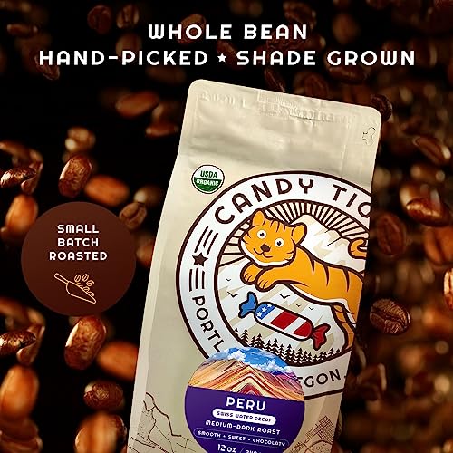 Candy Tiger Peruvian Swiss Water Decaf Coffee Beans