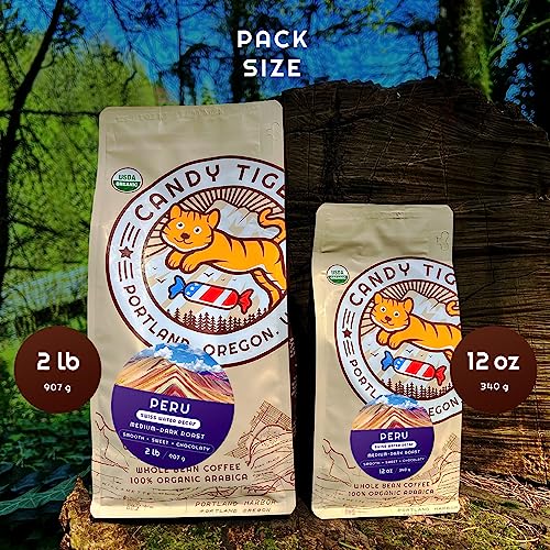 Candy Tiger Peruvian Swiss Water Decaf Coffee Beans