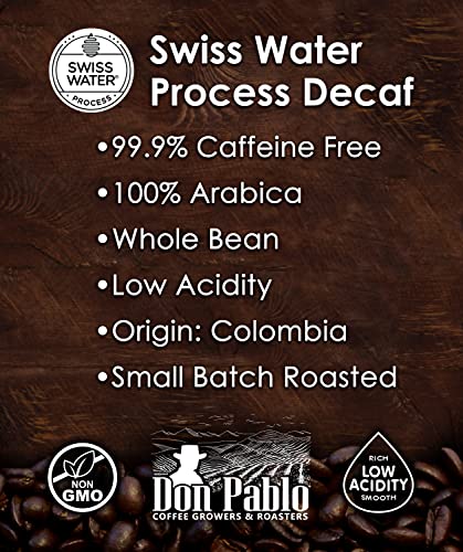 2lb Don Pablo Colombian Decaf Light Roast Whole Bean Coffee