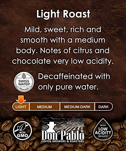 2lb Don Pablo Colombian Decaf Light Roast Whole Bean Coffee