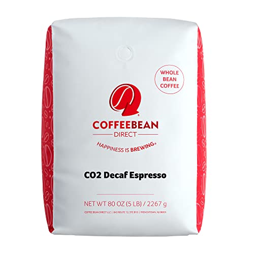 CO2 Decaf Espresso Coffee, Dark Roast, Whole Bean