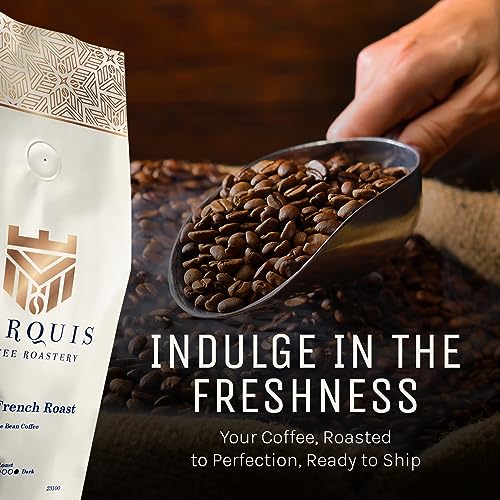 Marquis Decaf French Roast Coffee Beans, Premium Dark