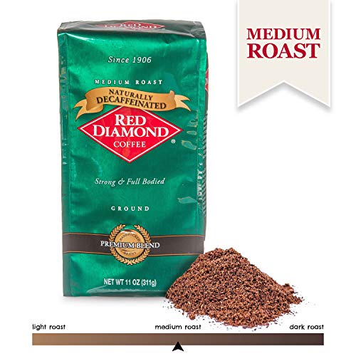 Decaf Red Diamond Ground Coffee, Medium Roast, Full-Bodied