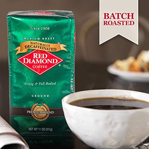 Decaf Red Diamond Ground Coffee, Medium Roast, Full-Bodied