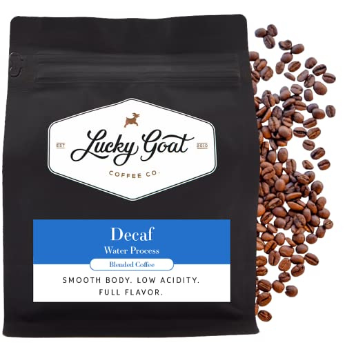 Lucky Goat Decaf Whole Bean Coffee 12 Oz Bag