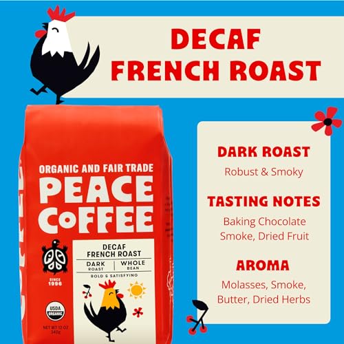 Organic Fair Trade Decaf French Roast Whole Bean