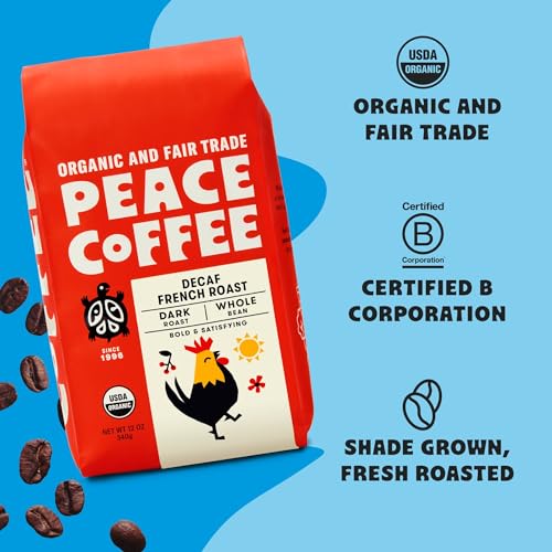 Organic Fair Trade Decaf French Roast Whole Bean