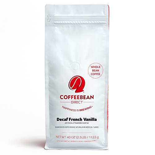 Decaf French Vanilla Flavored Whole Bean Coffee, 2.5lb