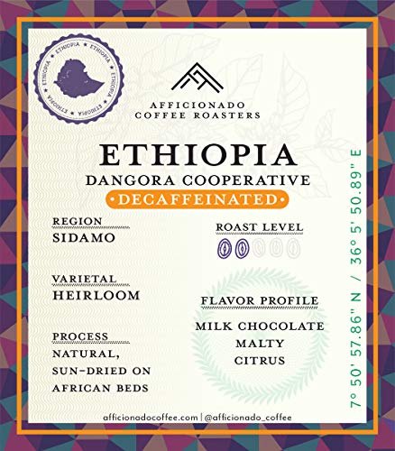 Ethiopia Dangora Cooperative Decaf Whole Bean Coffee