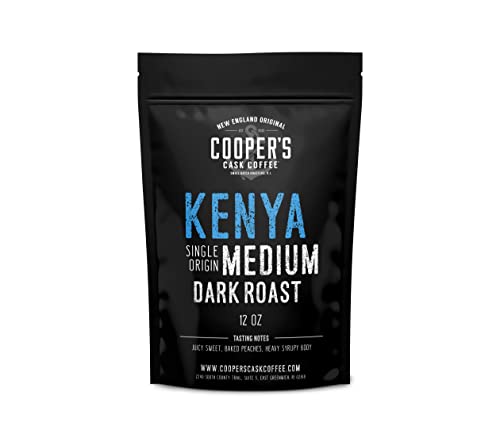 Kenya AA Medium Dark Whole Bean Coffee - 12 oz