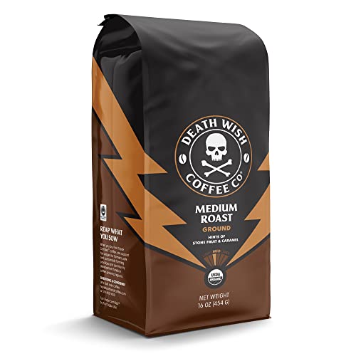 Death Wish Organic Fair Trade Medium Roast Coffee