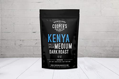 Kenya AA Medium Dark Whole Bean Coffee - 12 oz