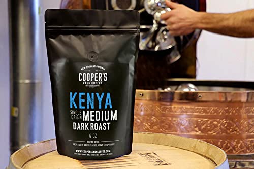 Kenya AA Medium Dark Whole Bean Coffee - 12 oz