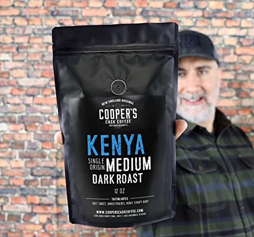 Kenya AA Medium Dark Whole Bean Coffee - 12 oz