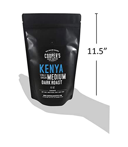 Kenya AA Medium Dark Whole Bean Coffee - 12 oz
