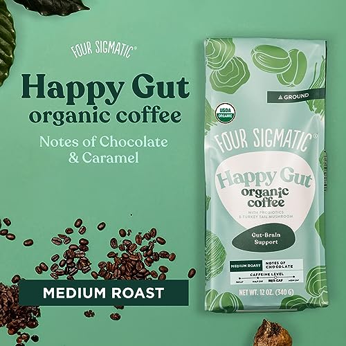 Organic Medium Roast Gourmet Coffee with Probiotic Mushrooms
