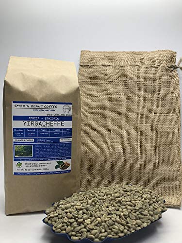 African Ethiopia Yirgacheffe Unroasted Green Coffee Beans 5lb