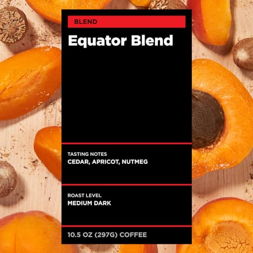 Equator Blend Ground Coffee, Medium Dark Roast, 10.5 oz