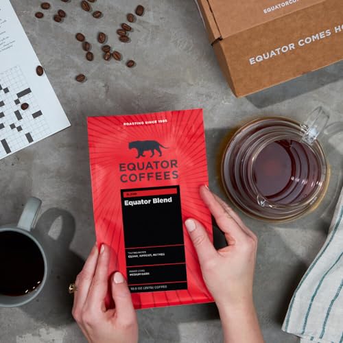 Equator Blend Ground Coffee, Medium Dark Roast, 10.5 oz