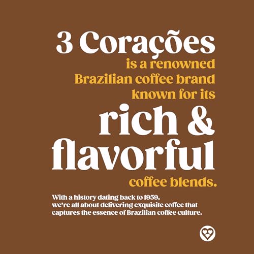 3 Coracoes Traditional Brazilian Ground Coffee - 17.6oz Pack