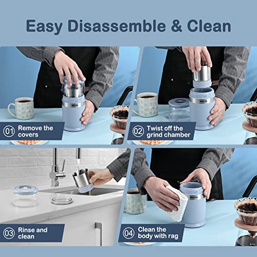 Mecity Electric Coffee Blade Grinder Stainless Steel Bowl