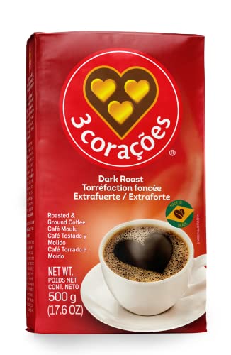 3 Coracoes Extra Forte Brazilian Dark Roast Coffee