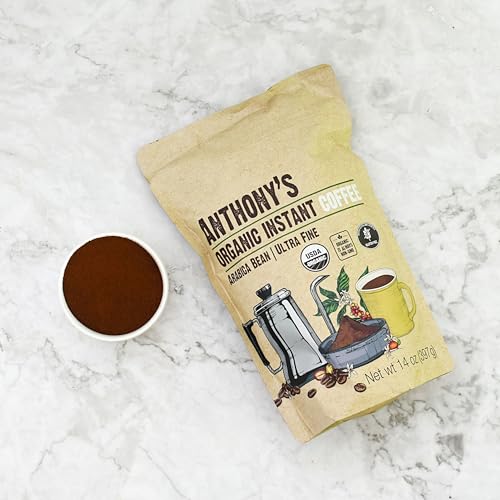 Anthony's Organic Instant Coffee, 14oz, Ultra Fine Microground