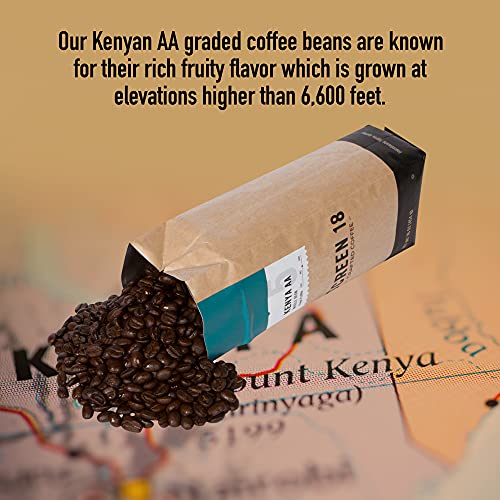 Premium Kenya AA Specialty Grade Medium Dark Roast Coffee