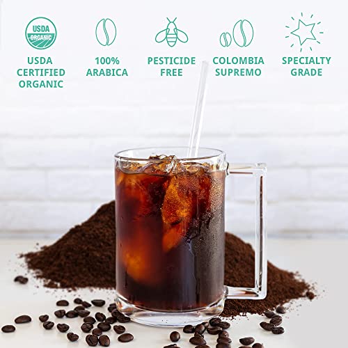 Organic Colombian Supremo Dark Roast Cold Brew Coffee