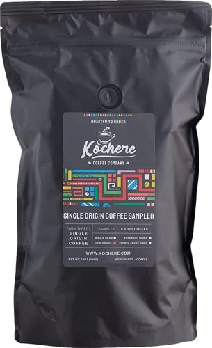 Organic Single Origin Coffee Sampler - Fair Trade, Medium Roast