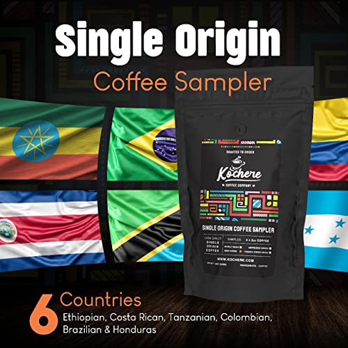 Organic Single Origin Coffee Sampler - Fair Trade, Medium Roast