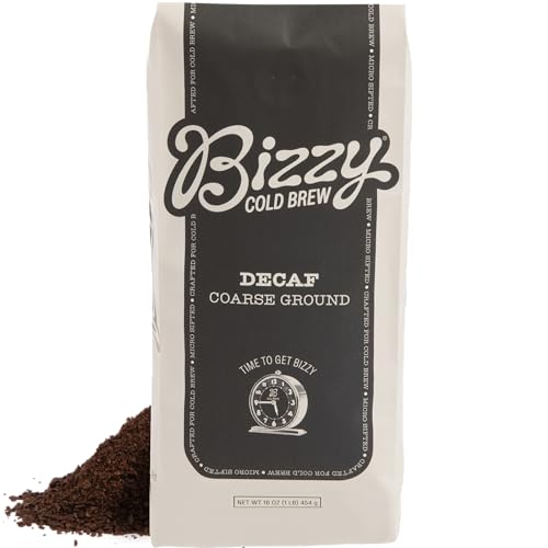 Bizzy Decaf Cold Brew Coarse Coffee Beans 1LB