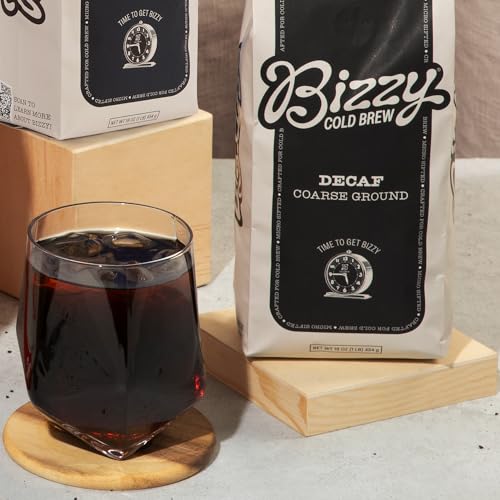 Bizzy Decaf Cold Brew Coarse Coffee Beans 1LB