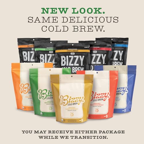 Bizzy Organic Cold Brew Espresso Blend Coffee Bags
