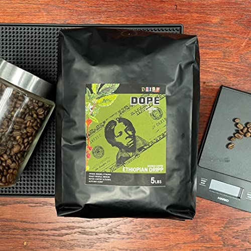 5lbs Whole Bean Ethiopian Coffee, 100% Arabica