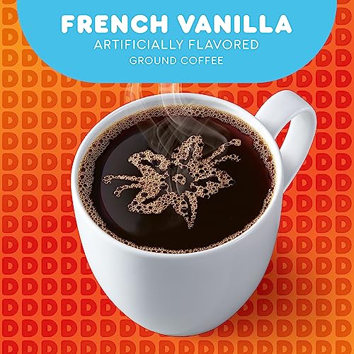 Dunkin' French Vanilla Ground Coffee, 12 Ounce Bag